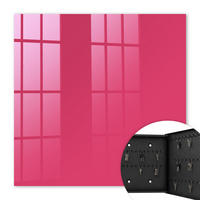 SCHLÜSSELBOX Schwarz 30x30 cm- Türöffnung nach rechts - Energierosa - Pink, Metall (30/30/5cm) - TULUP