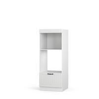 MIKROWELLENSCHRANK Fame-Line Weiß Landhaus 60 cm offen - Weiß, Holzwerkstoff (60/153.6/58.1cm) - Vicco