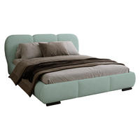 POLSTERBETT Rosa - Eichefarben/Schwarz, Holz/Textil (200/200cm) - MIRJAN24