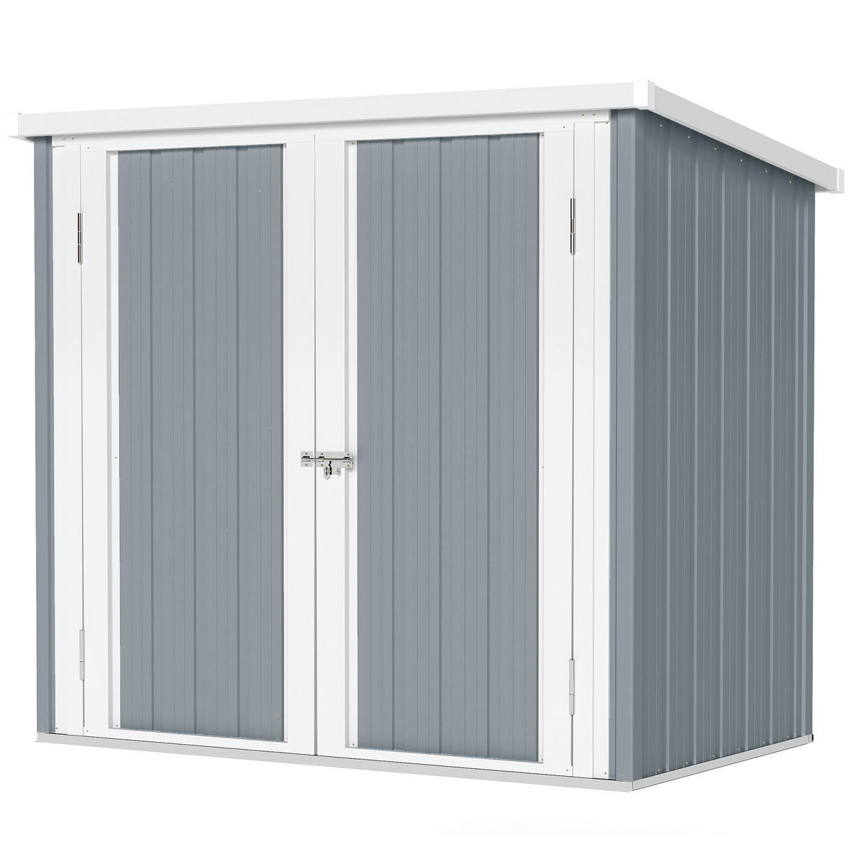 GARTENHAUS Grau 1 Stück - Grau, Kunststoff/Metall (86/134/147cm) - GiPP