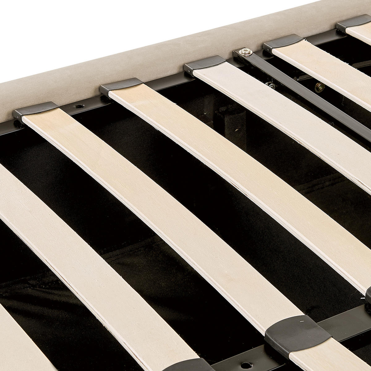 POLSTERBETT 140/200cm Beige Lubbon - Beige, Textil (140/200cm) - Beliani