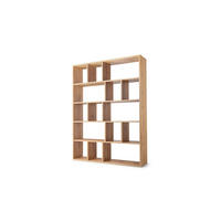 BÜCHERREGALE MOSAICO 151 / 198 / 34 cm Eichefarben - Eichefarben, Holzwerkstoff (151/198/34cm) - MASSENO