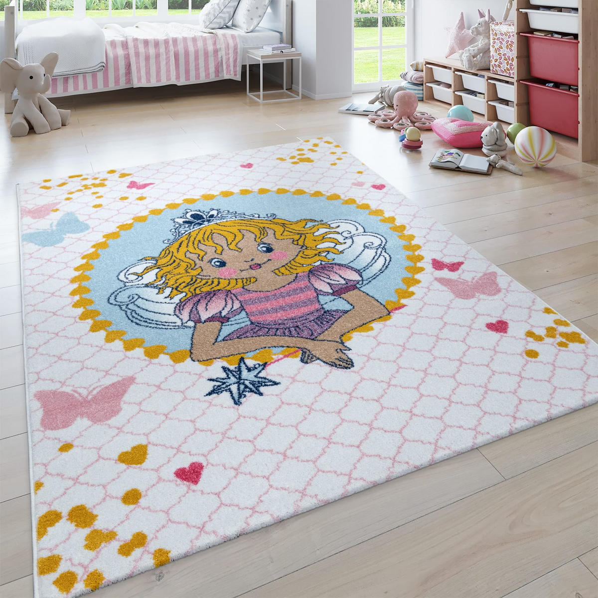 KINDERTEPPICH 80/150 cm Lillifee Exklusiv 560 - Creme, Kunststoff (80/150cm)