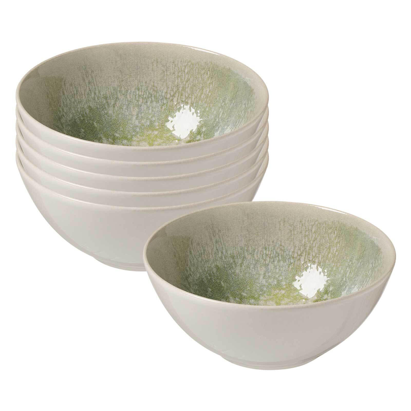 MÜSLISCHALEN Cecina Jade ø 16,5 cm 6er Set - Beige/Grün, Keramik (16.5cm) - Ritzenhoff Breker