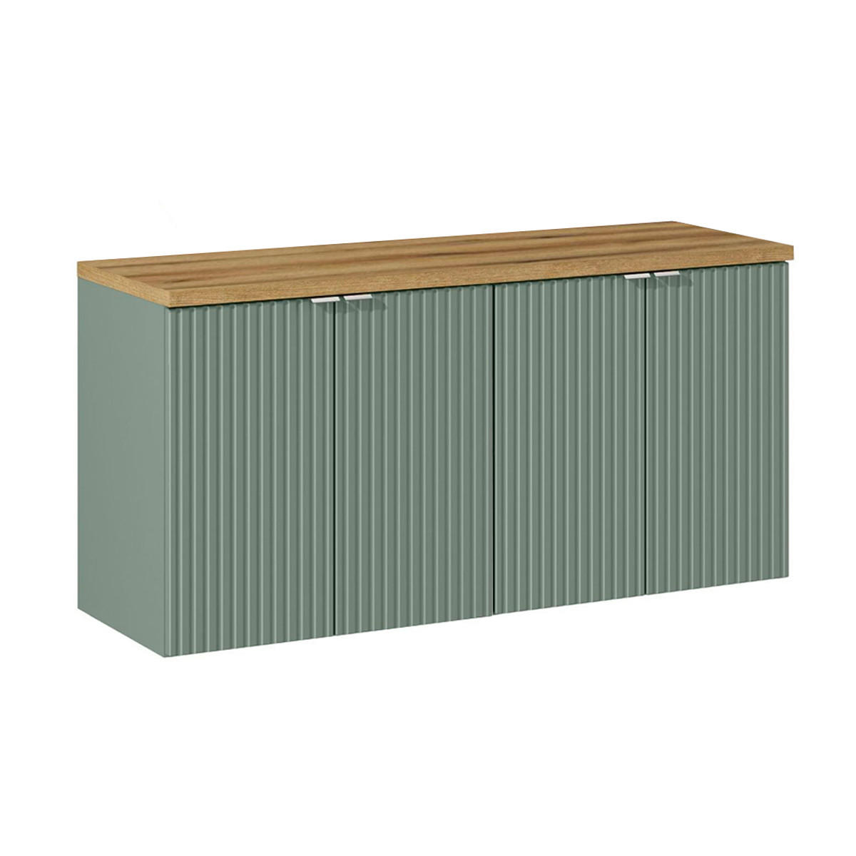Petits-meubles SKŘÍŇKA POD UMYVADLO 120cm Jade Zelená a dřevo