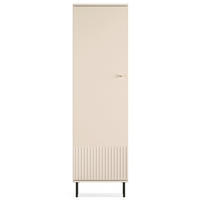 GARDEROBENSCHRABK Caletto Beige 55 cm - Beige/Goldfarben, Holzwerkstoff/Metall (55/190/34cm) - Selsey