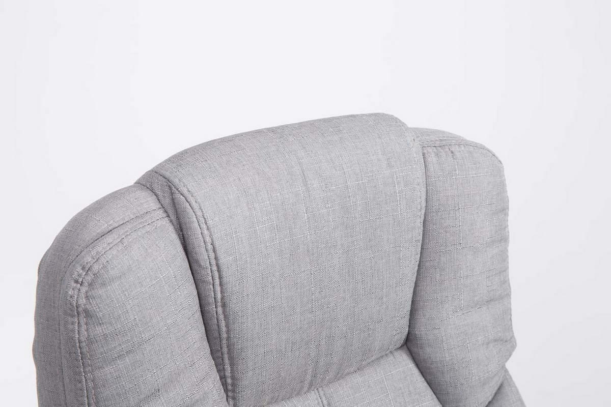 BÜROSTUHL Xavier Two, Stoffbezug Grau - Grau, Textil/Metall (62/125/70cm) - TPFLiving