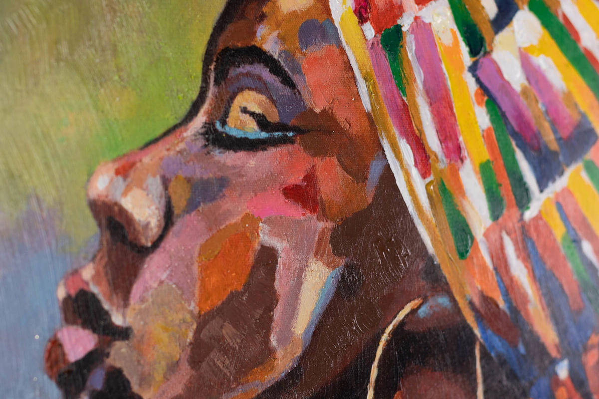 ACRYLBILD HANDGEMALT 70/100 cm - Braun, Holz/Textil (70/100cm) - KUNSTLOFT