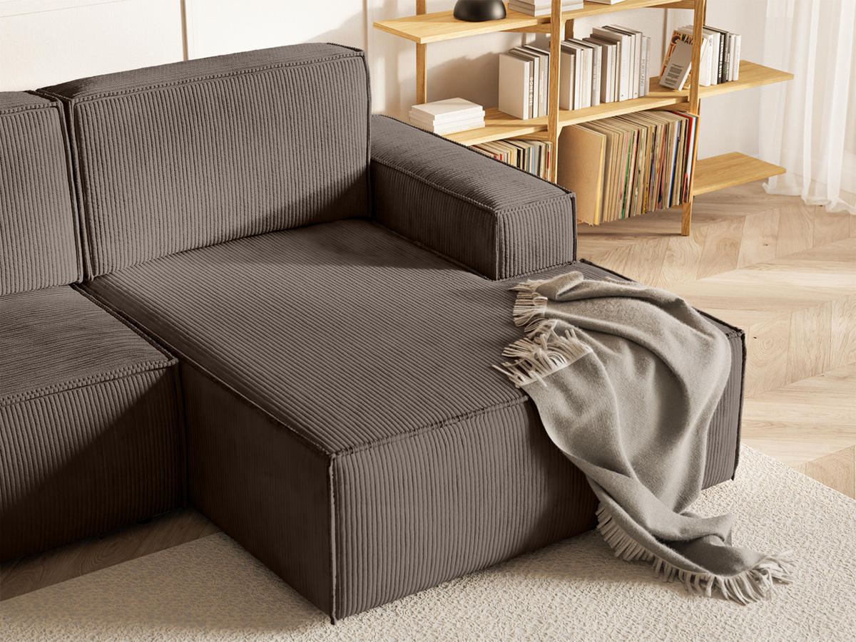 ECKSOFA Kokko mit Schlaffunktion, Braun - Braun, Textil (267/167cm) - Fedve