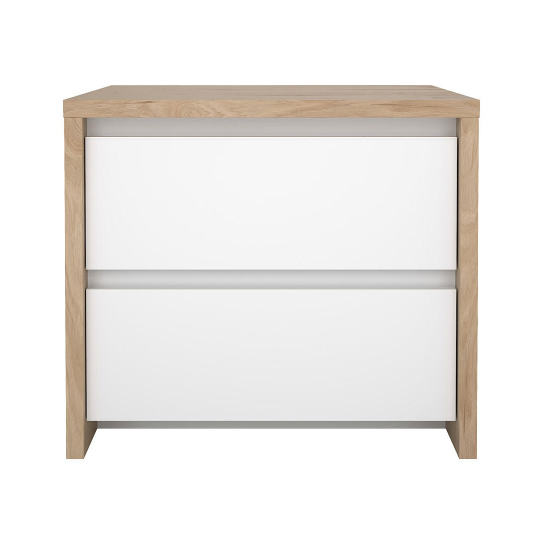 NACHTTISCH, Next, Weiß, Holzwerkstoff, 52 x 48 x 46 cm - Weiß, Holzwerkstoff (52/46/48cm) - ebuy24