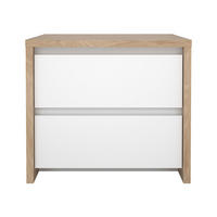 NACHTTISCH, Next, Weiß, Holzwerkstoff, 52 x 48 x 46 cm - Weiß, Holzwerkstoff (52/46/48cm) - ebuy24