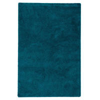 HOCHFLOR SHAGGY TEPPICH PALACE - Petrol, Textil (100/400cm) - Snapstyle