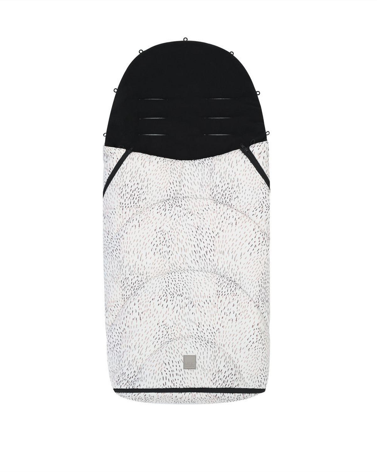 FUSSSACK Trendy weiß 5-Punkt-Gurt, Fußabdeckung, ab Geburt, Öffnung am Fußbereich - Weiß, Textil (40/1/96cm) - Kikka boo