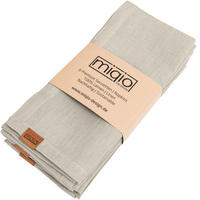 STOFFSERVIETTEN aus Leinen 6er-Set - Braun, Textil (45/23cm) - Miqio Design