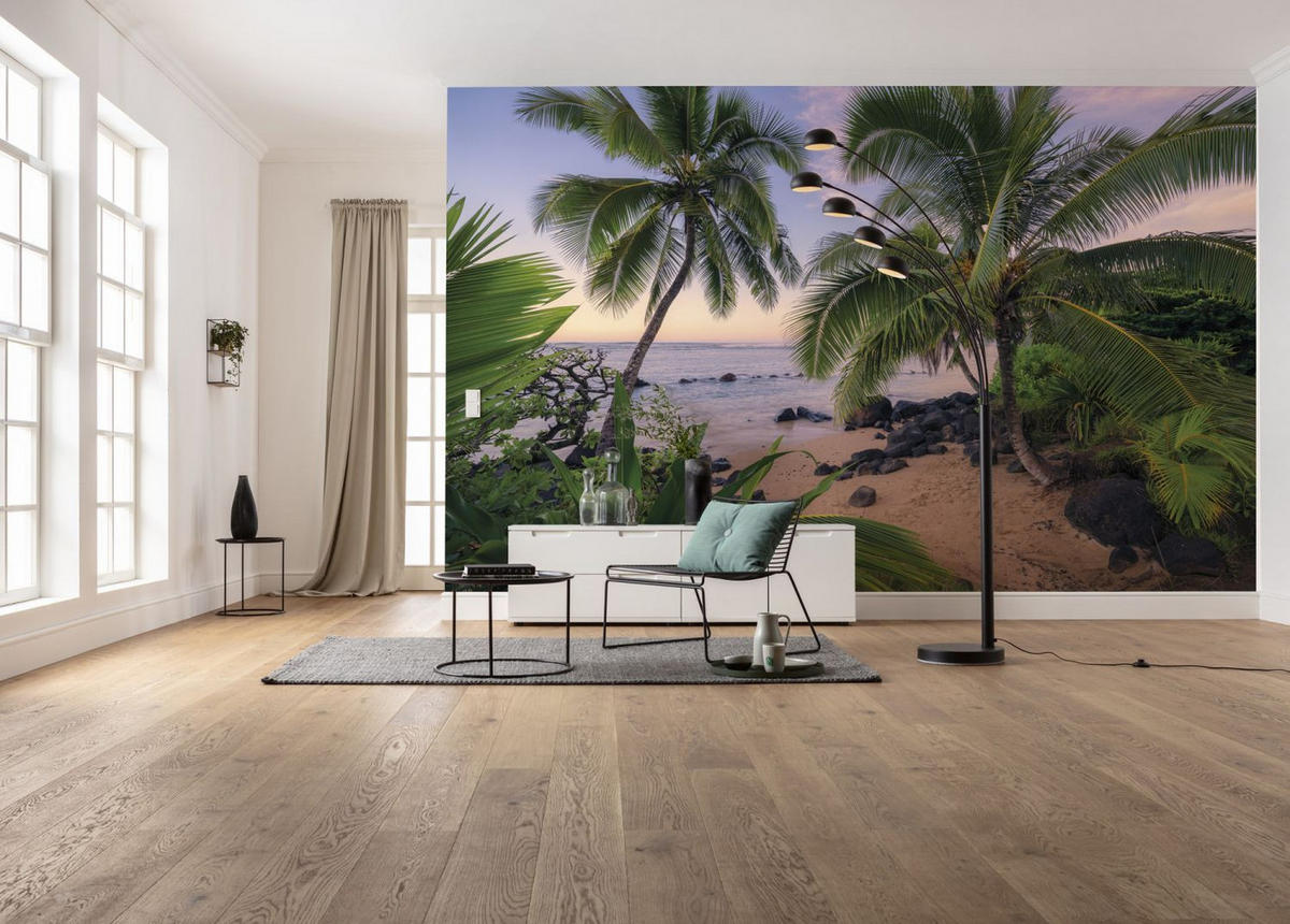 FOTOTAPETE tropische Landschaft 450 x 280 cm - Grün, Papier (450/280cm) - Sanders & Sanders