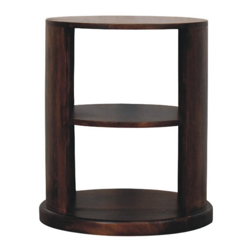 Artisan Furniture NOČNÍ STOLEK s povrchem v dubovém vzhledu, 1 zásuvka, 1 otevřená police, hnědý