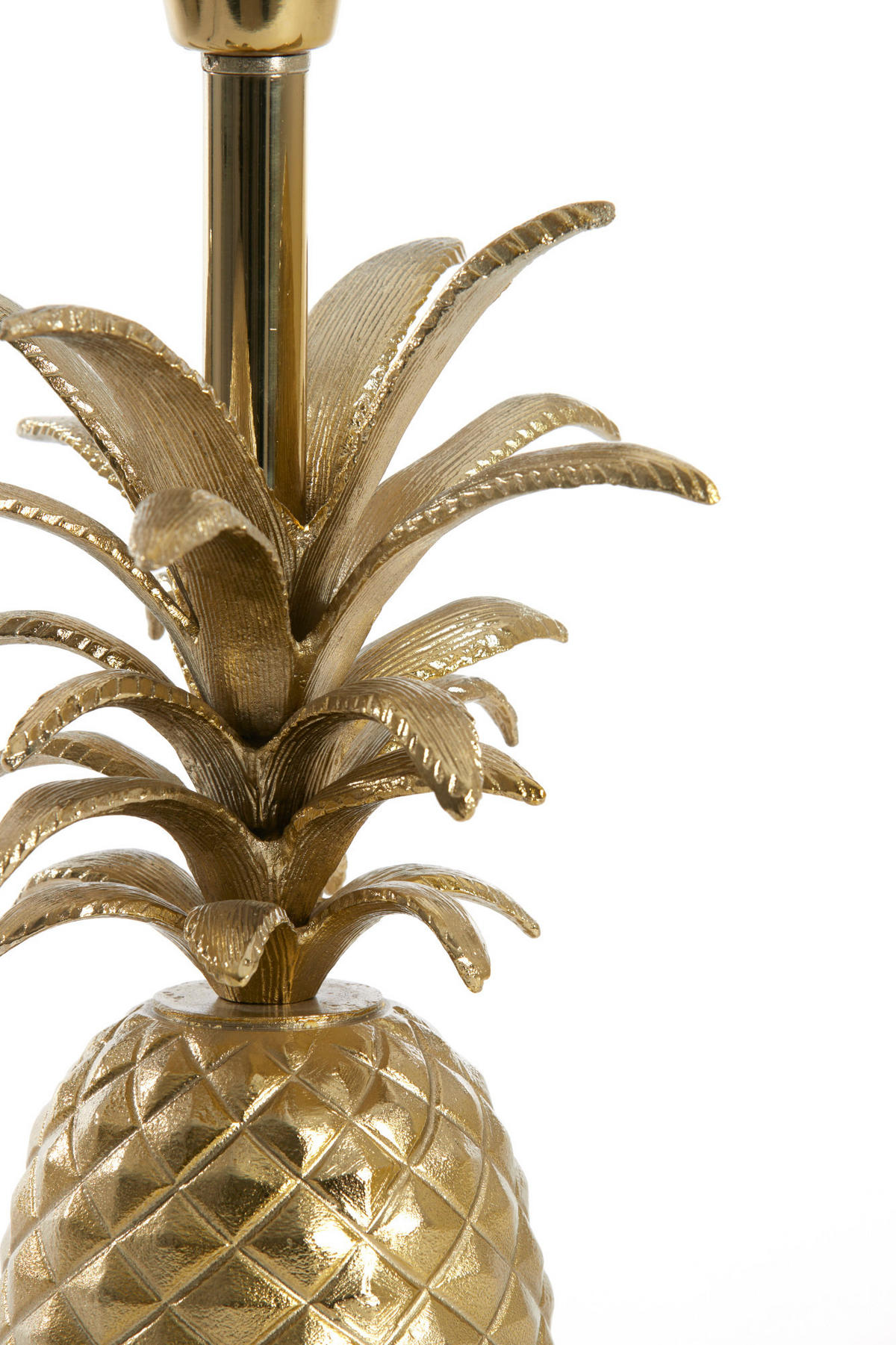LAMPENFUSS Ananas Gold Ø20/37 cm - Goldfarben, Metall (20/19/37cm) - Light & Living