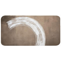 WC PŘEDLOŽKA Barva - hnědá - Japandi 120x60 cm - barva mokka, textil/plast (120/1cm) - OnlyWow