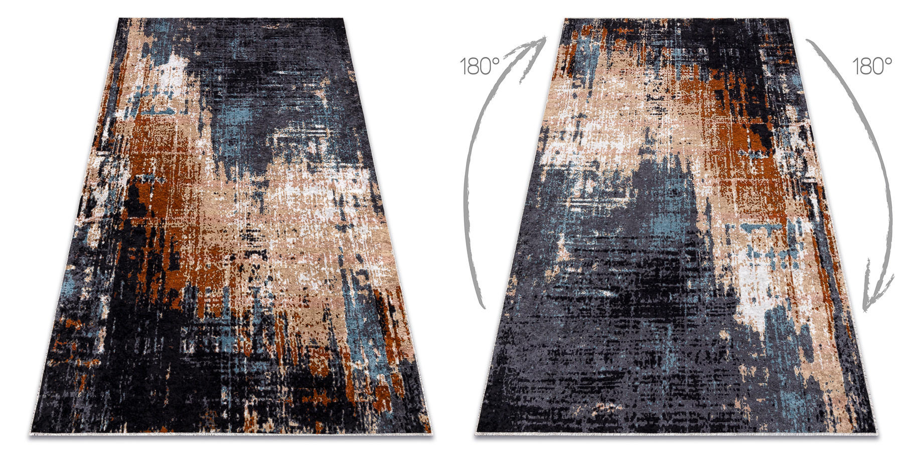 TEPPICH Miro 120/170 cm - Blau, Textil (120/170cm) - rugsX