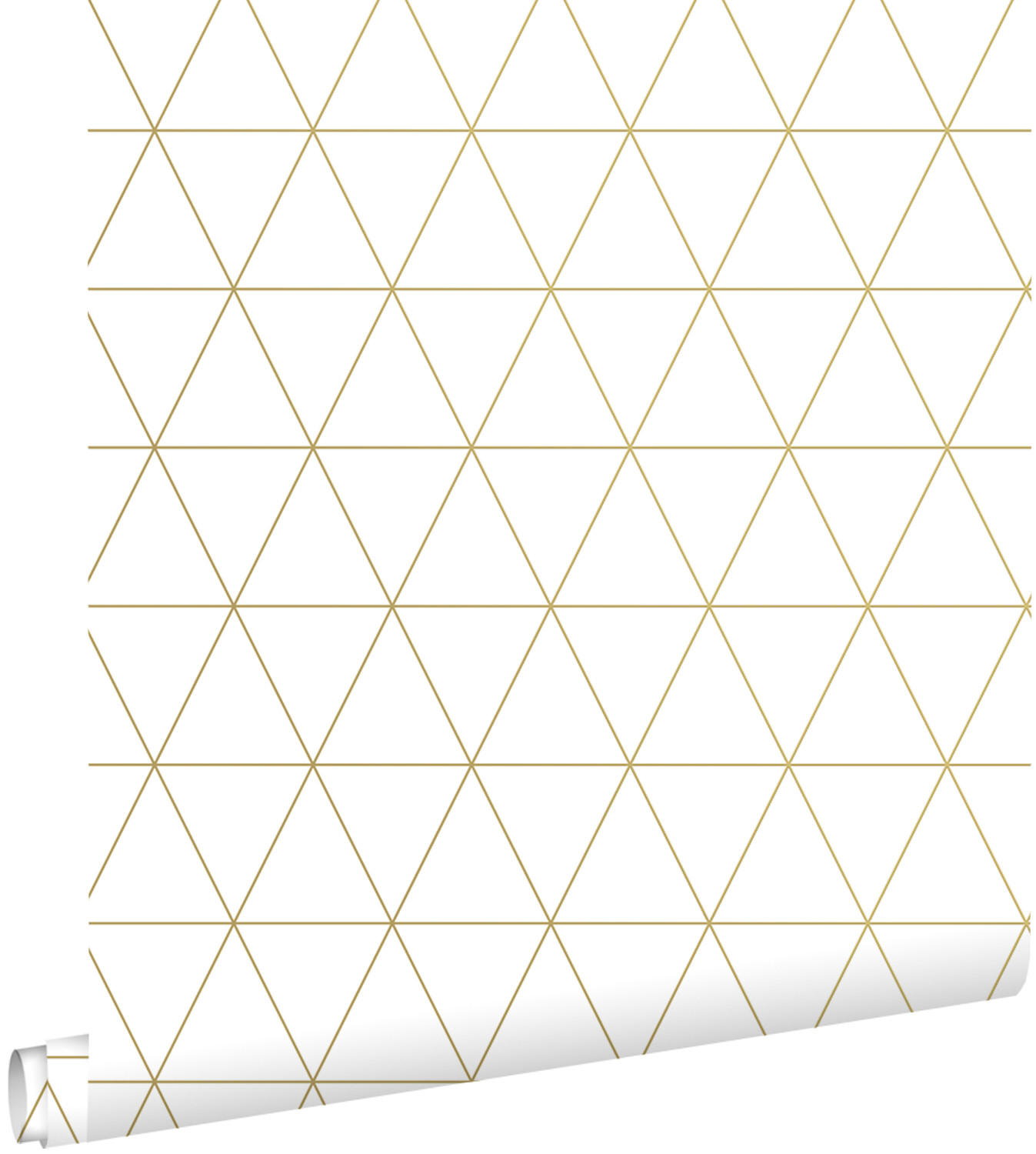 TAPETE grafische Dreiecke 53 cm x 10.05 m - Weiß, Papier (53/1000cm) - ESTAhome