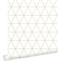 TAPETE grafische Dreiecke 53 cm x 10.05 m - Weiß, Papier (53/1000cm) - ESTAhome