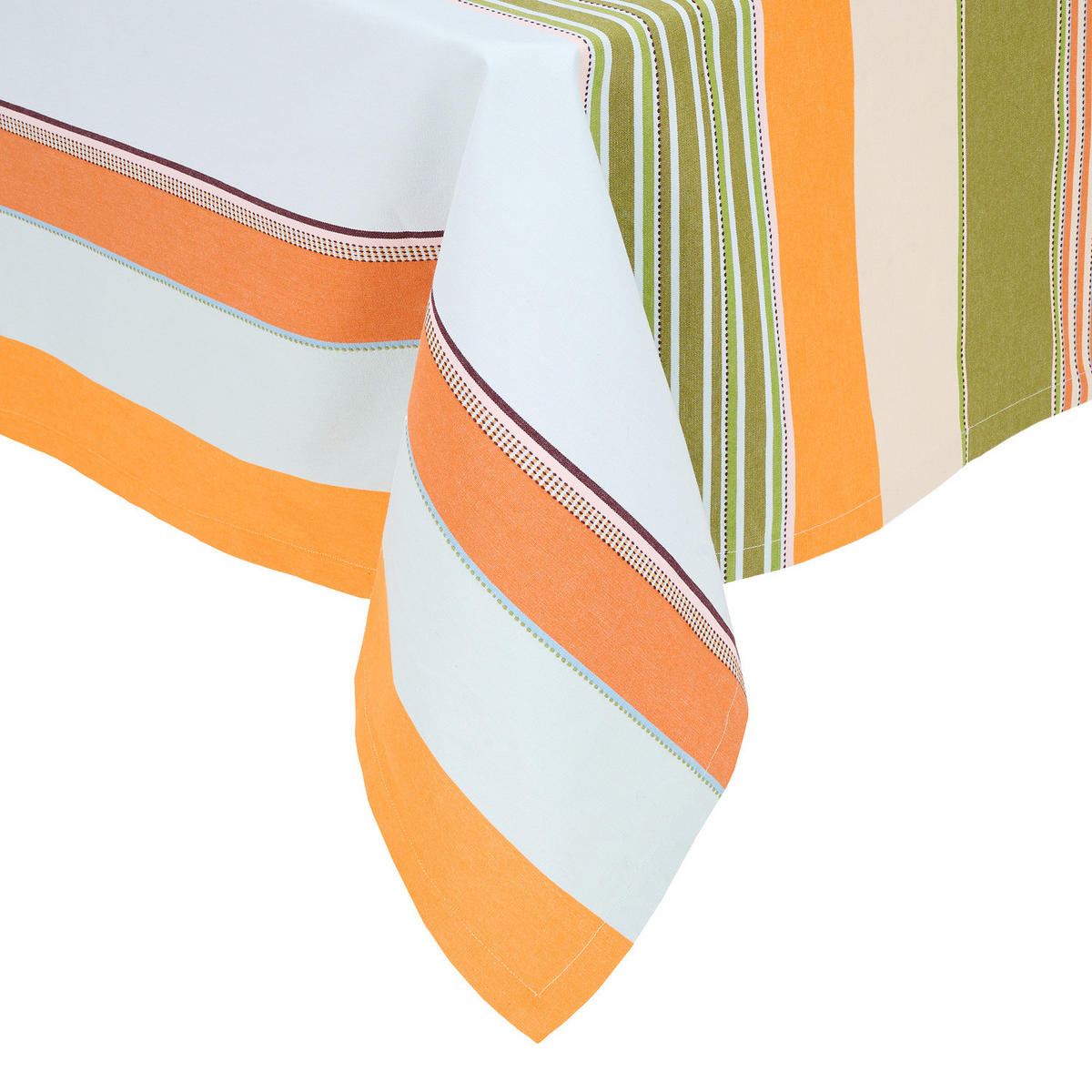 TISCHDECKE Supper Club 160x250 cm - Weiß/Orange, Textil (160/300cm) - Butlers