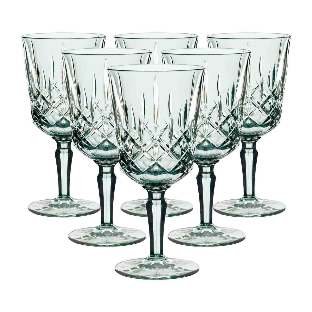COCKTAIL- / WEINGLÄSER Noblesse Colors Mint 355 ml 6er Set - Grün, Glas (0.355L) - Nachtmann