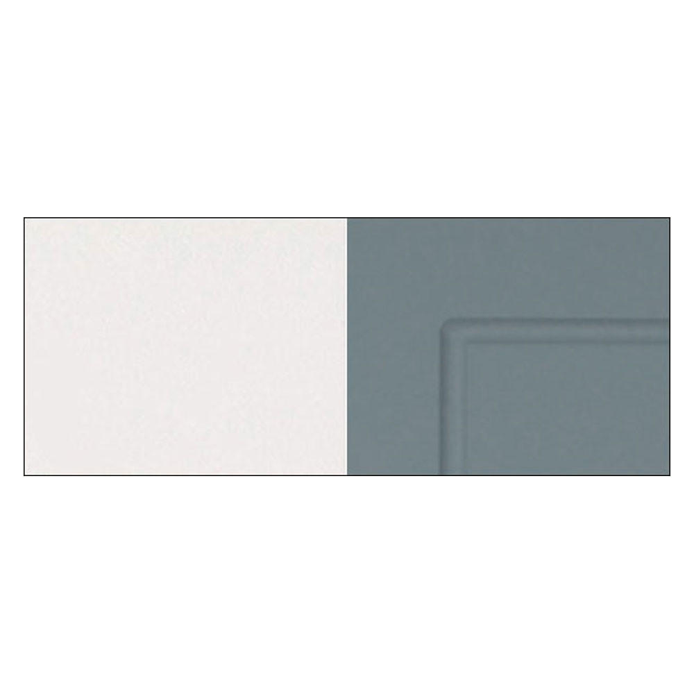 ECKHÄNGESCHRANK Kvantum W14/90/36 Mint Matt / Weiß Matt 90 / 90 / 36cm - Weiß/Mintgrün, Holz/Holzwerkstoff (90/36/90cm) - Feldmann-Wohnen