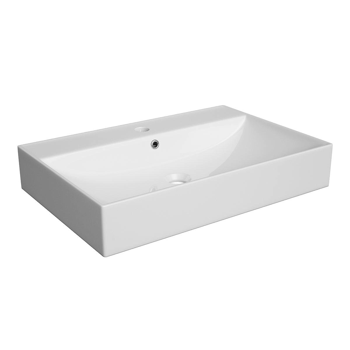 WASCHTISCH 80cm Livia Weiß - Weiß, Holzwerkstoff (80/62.5/46cm) - Petits-meubles