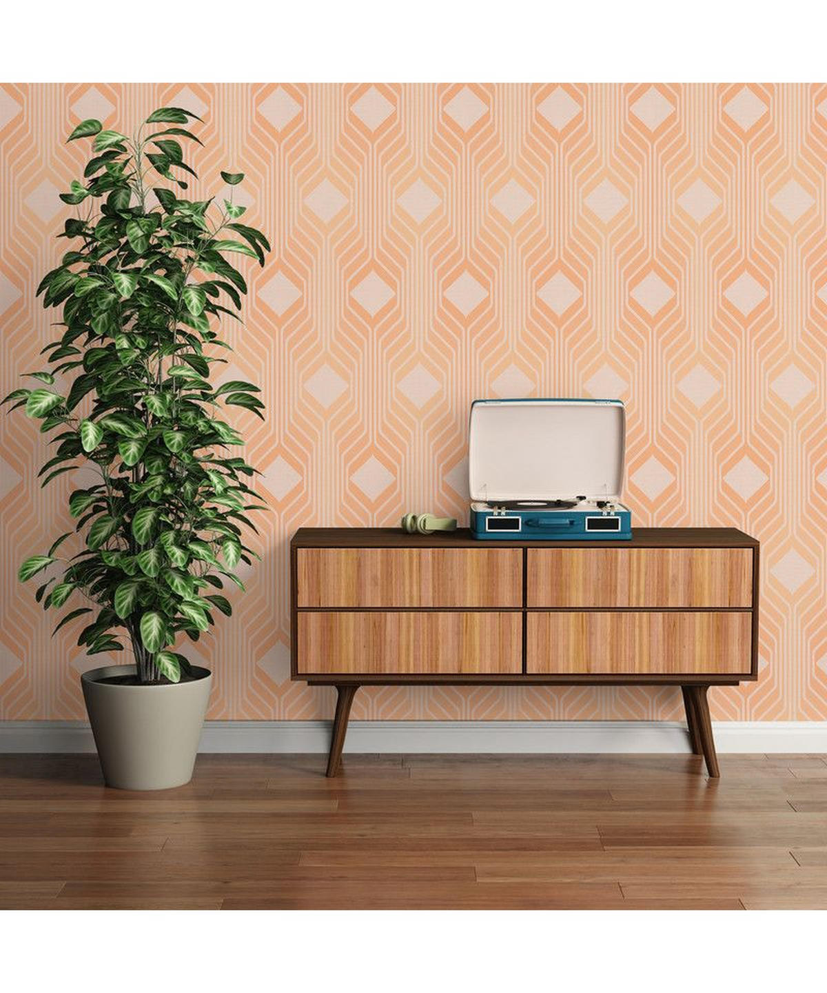 VLIESTAPETE Orange 53/850 cm - Orange, Textil (53/1cm) - KUNSTLOFT