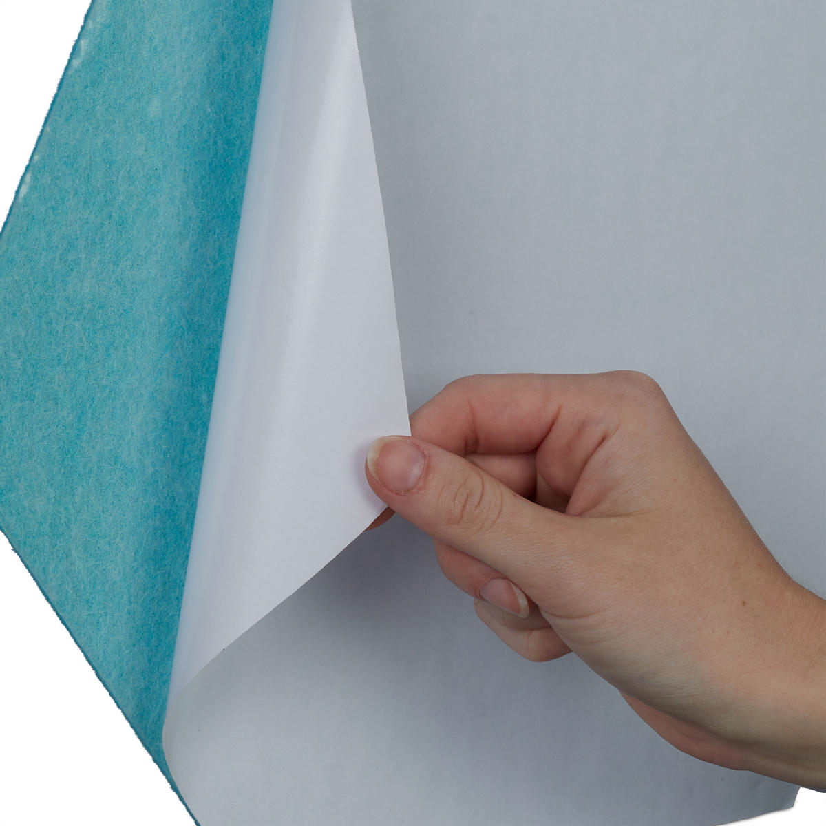 6xFILZPINNWAND - Hellblau, Textil (30/26/0.9cm) - Relaxdays