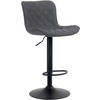 BARHOCKER Stoff schwarz - Schwarz, Textil/Metall (48/83/54cm) - CLP