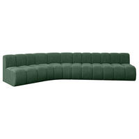 ECKSOFA modulares Sofa Montra-L2 - 381x174x70 cm Grün - Grün, Holzwerkstoff/Textil (381/174cm) - ALTDECOR