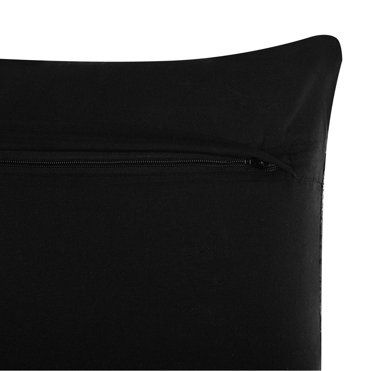 DEKOKISSEN 2er-Set Dunkelbraun 45/45 cm Karur - Dunkelbraun, Naturmaterialen/Textil (45/45cm) - Beliani