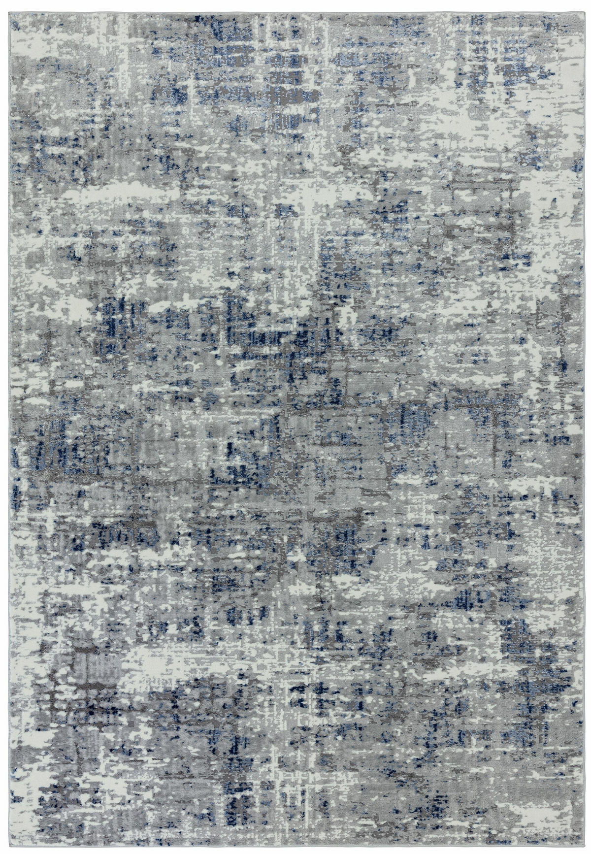 TEPPICH Velours mit Metallic-Glanz abstrakt robust pflegeleicht PARMA-Sorbolo, Dunkelblau 160x230 cm - Dunkelblau, Textil (160/230cm) - KADIMA DESIGN