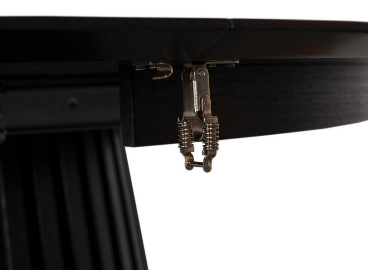 ESSTISCH Andria ausziehbar - Schwarz, Metall (210/120/75cm) - Mr. Deko