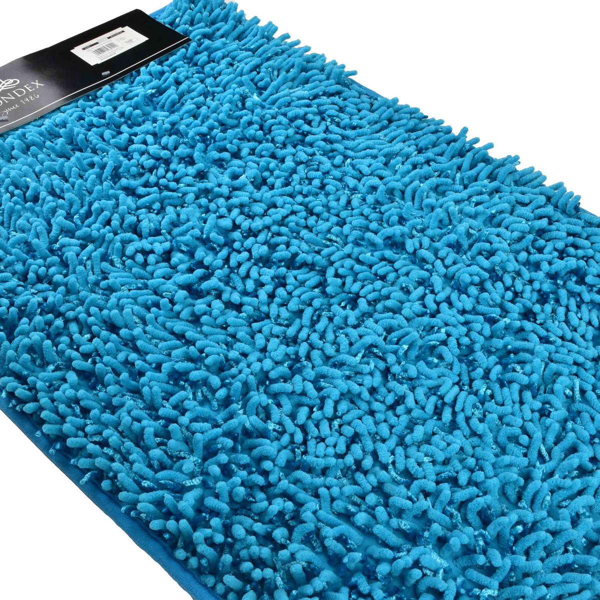 BADTEPPICH Zac Blau 80/50/2 cm Textilien - Blau, Textil (50/80cm) - Mondex