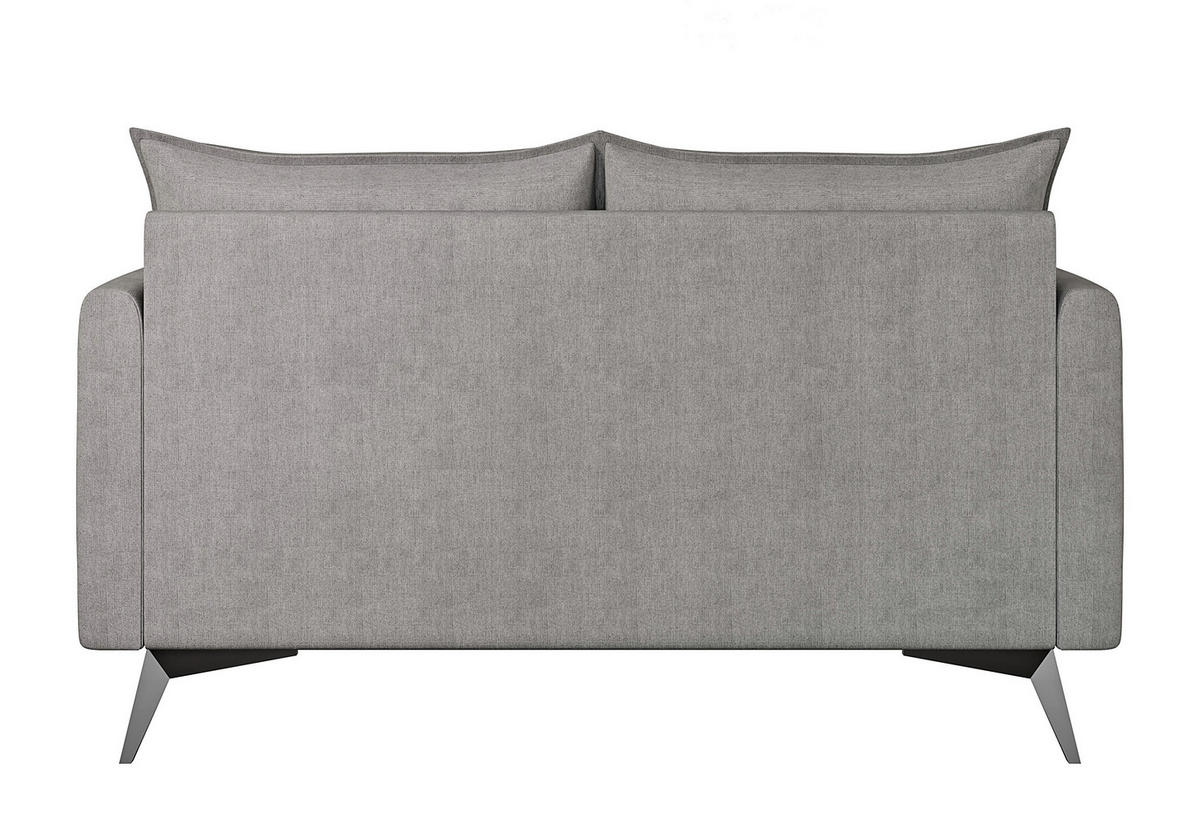 2-SITZER-SOFA Pulse Grau Luxusmicrofaser - Schwarz/Grau, Holz/Textil (138/86/91cm) - S-Style Möbel
