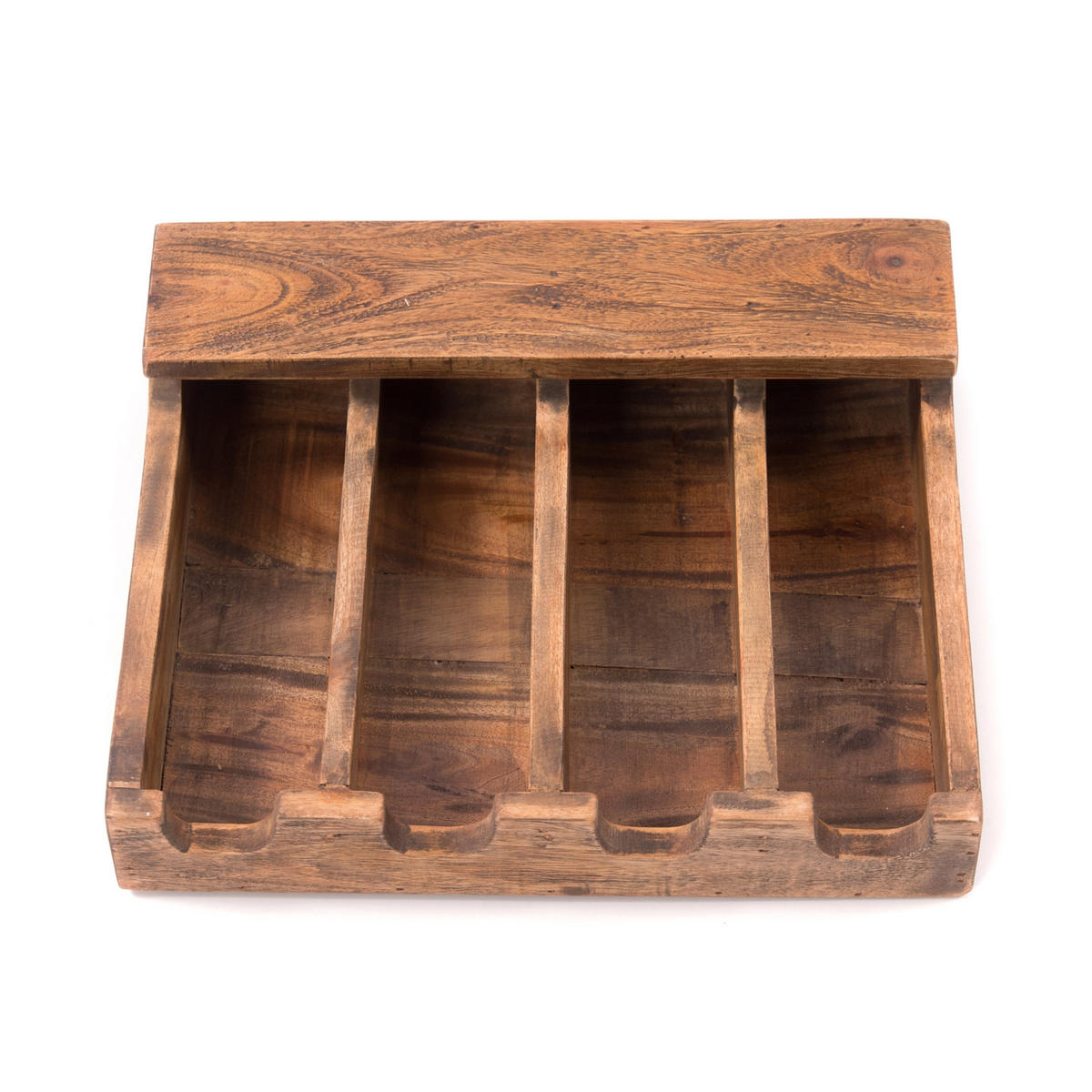 BESTECKKASTEN Palu Massivholz naturfarben - Naturfarben, Holz (36/10/30cm) - DESIGN DELIGHTS