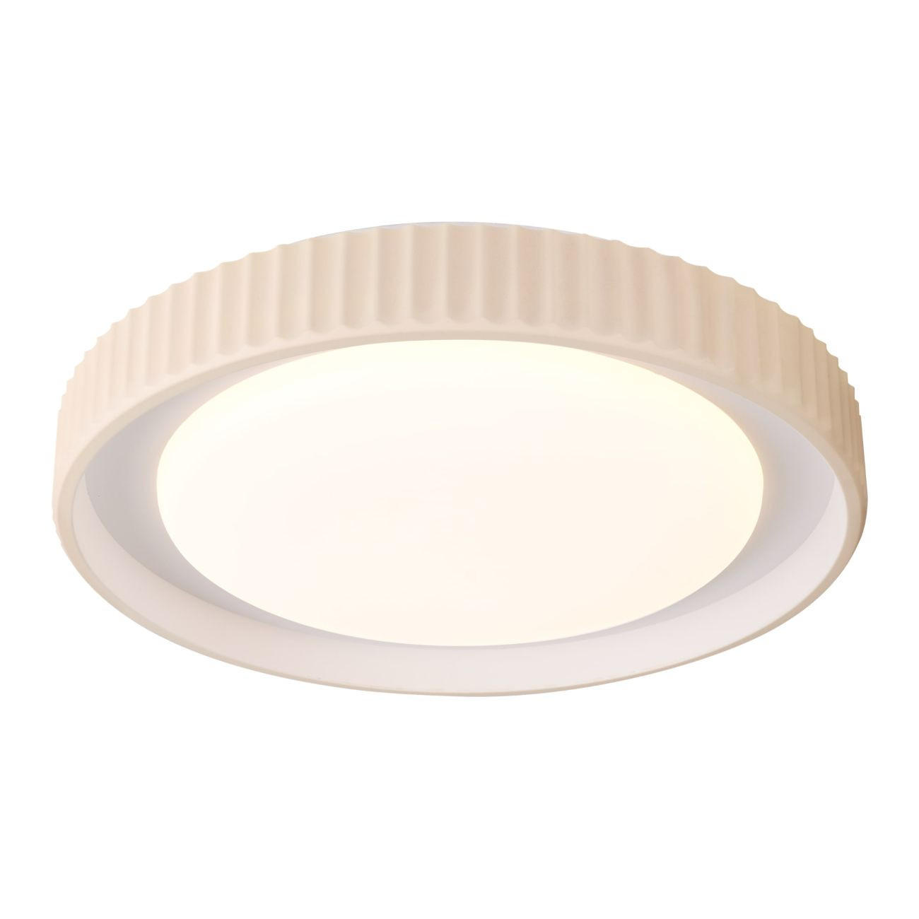 DECKENLEUCHTE Facciotto, Beige und Weiß, 9cm - Beige, Metall (9/50/9cm) - KOSILUM