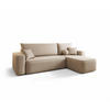 ECKSOFA Agepo In Curio - Hellbraun, Holzwerkstoff/Textil (250/150cm) - Fun Möbel