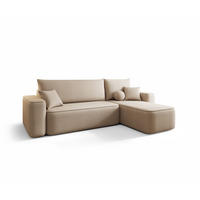 ECKSOFA Agepo In Curio - Hellbraun, Holzwerkstoff/Textil (250/150cm) - Fun Möbel