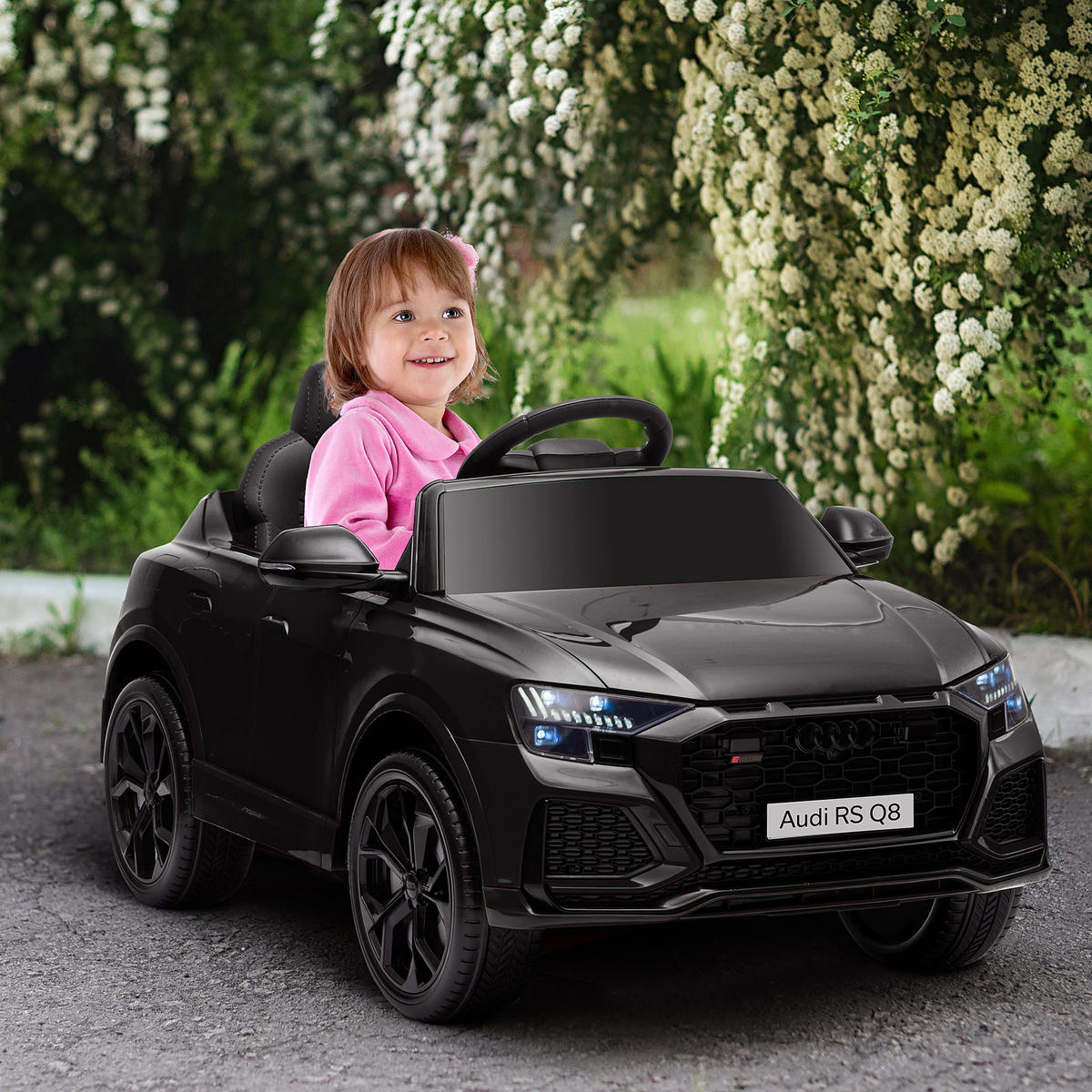 ELEKTRO-KINDERAUTO DE-13046 Bluetooth Schwarz - Schwarz, Kunststoff (101/62/51cm) - ComfortXL