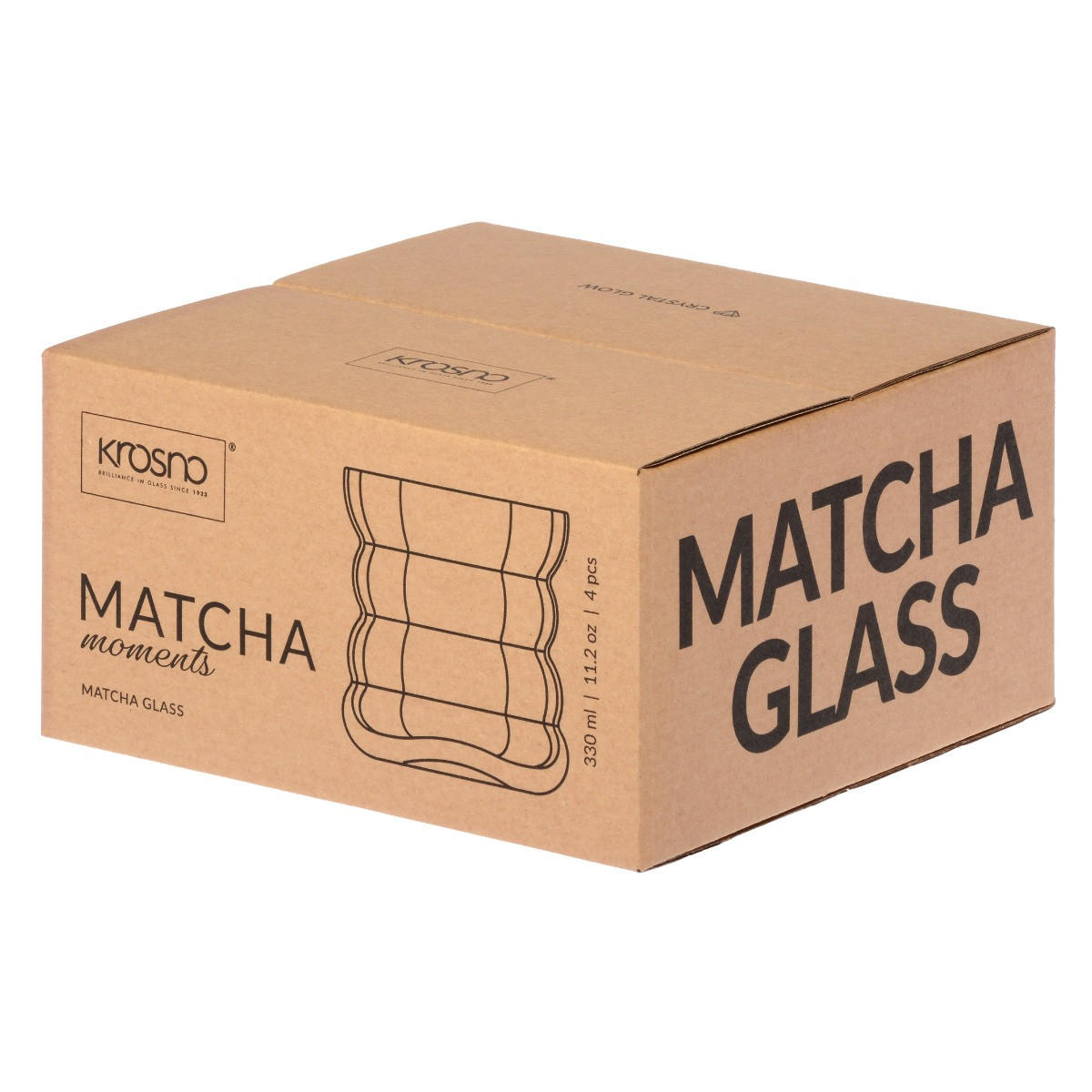 MATCHA-SET MATCHA MOMENTS, 4ER-SET, 310 ML - Transparent, Glas (0.31L) - Krosno Glass