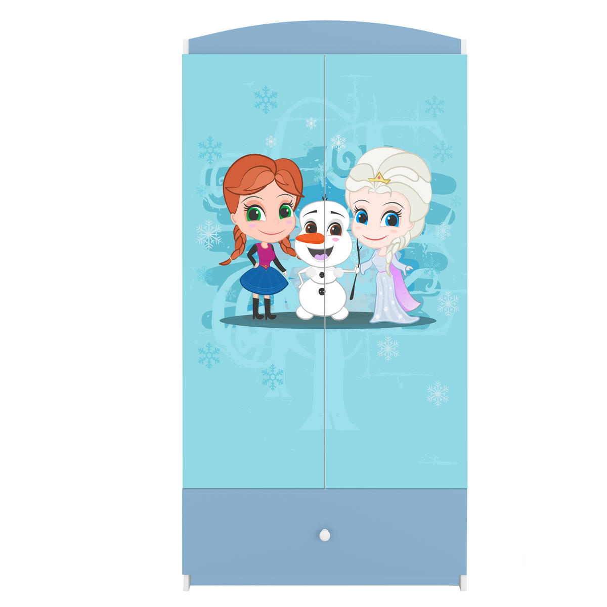 KINDERKLEIDERSCHRANK Eisberg 90/175/52 - Blau, Holzwerkstoff (90/175/52cm) - Kocot Kids
