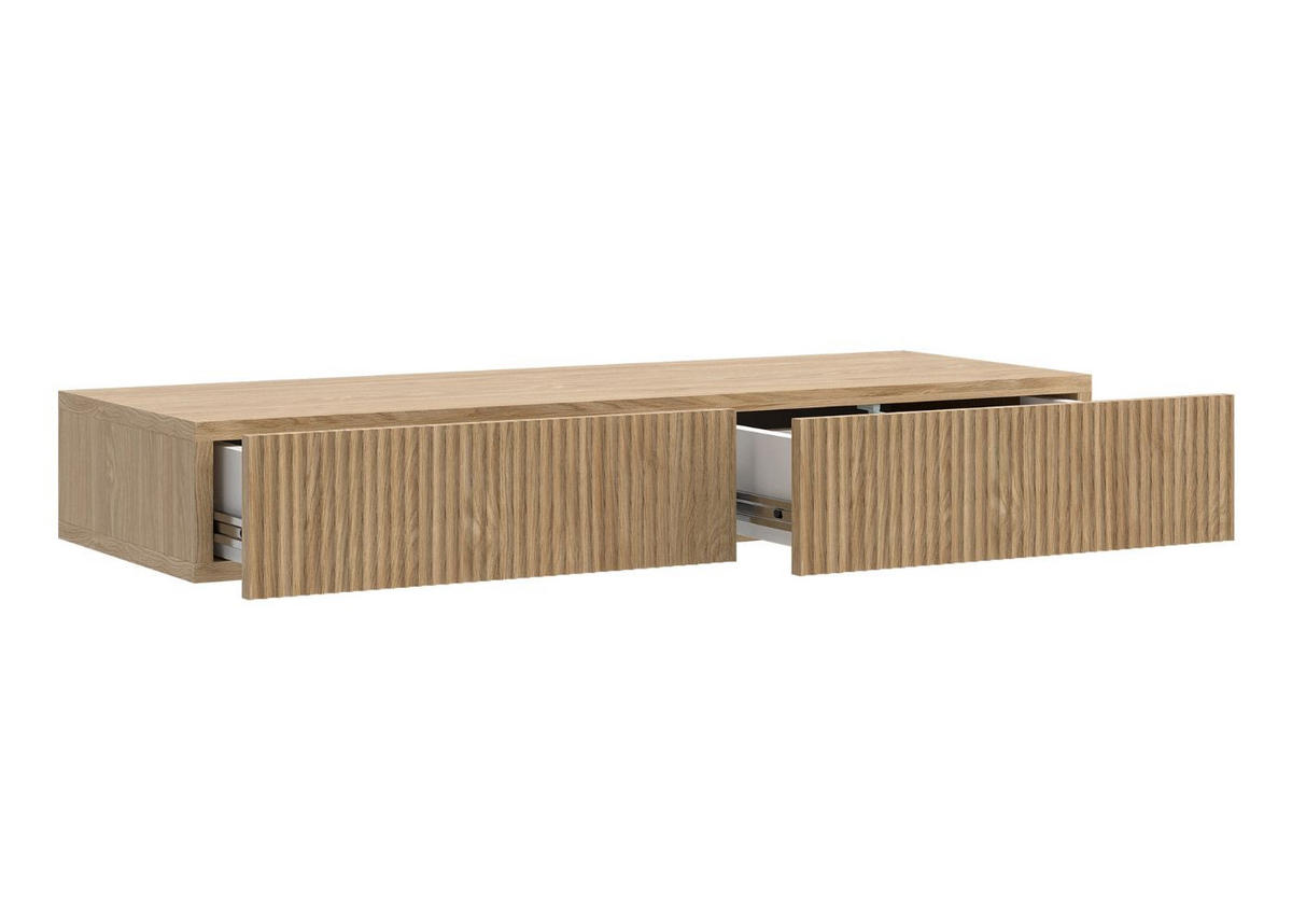 WANDKONSOLE Nolie Eichenholzoptik 110 cm - Eichefarben, Holzwerkstoff (110/17/40cm) - Selsey