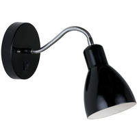 WANDLEUCHTE Cyclone - Schwarz - 11/37/37 cm - Schwarz, Metall (37/37/37cm) - Nordlux
