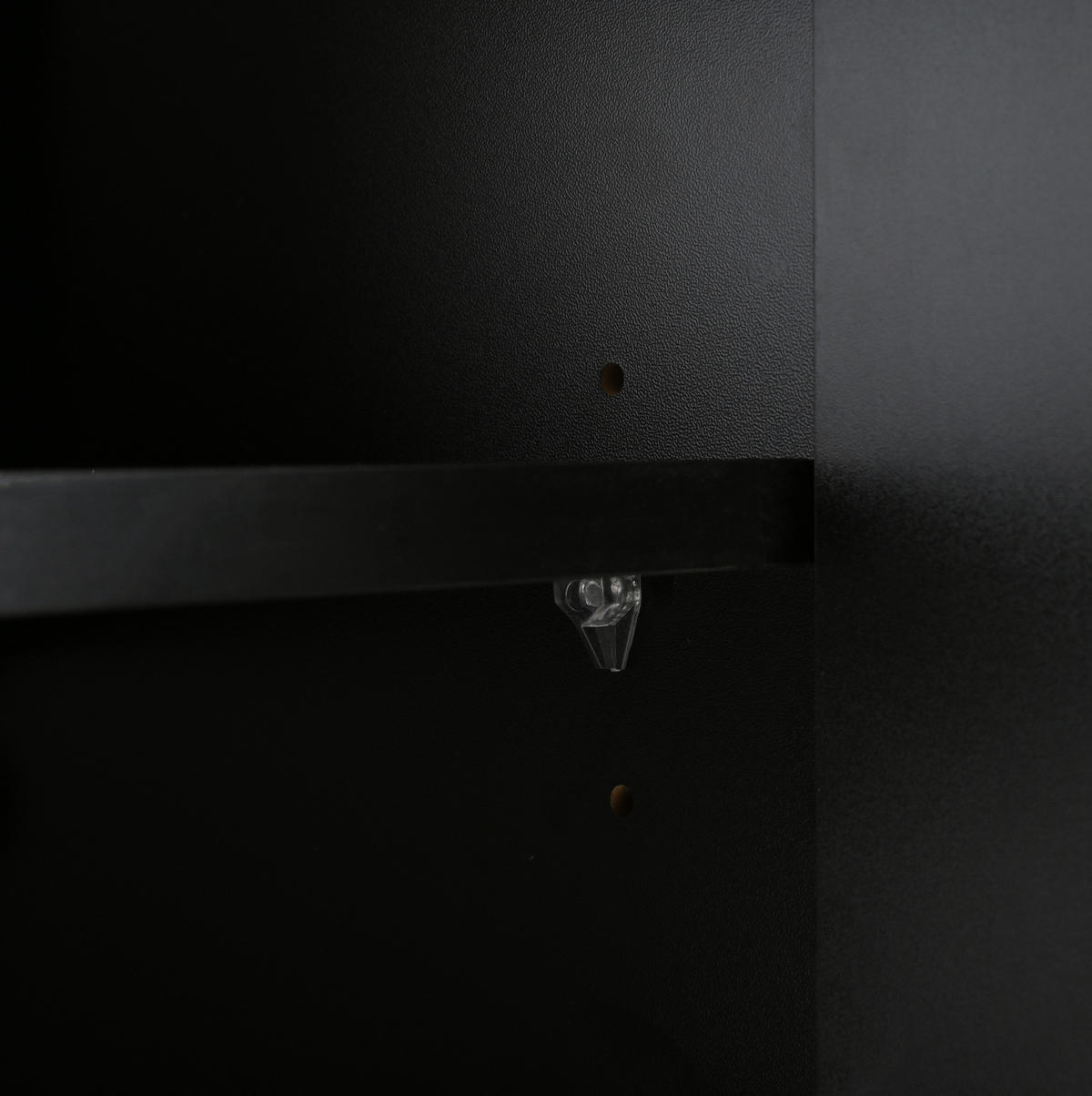 LOWBOARD 175/38/56 cm Schwarz aus MDF und Spanplatte mit Push-to-Open - Schwarz, Holzwerkstoff (38/56/175cm) - OKMYHOME