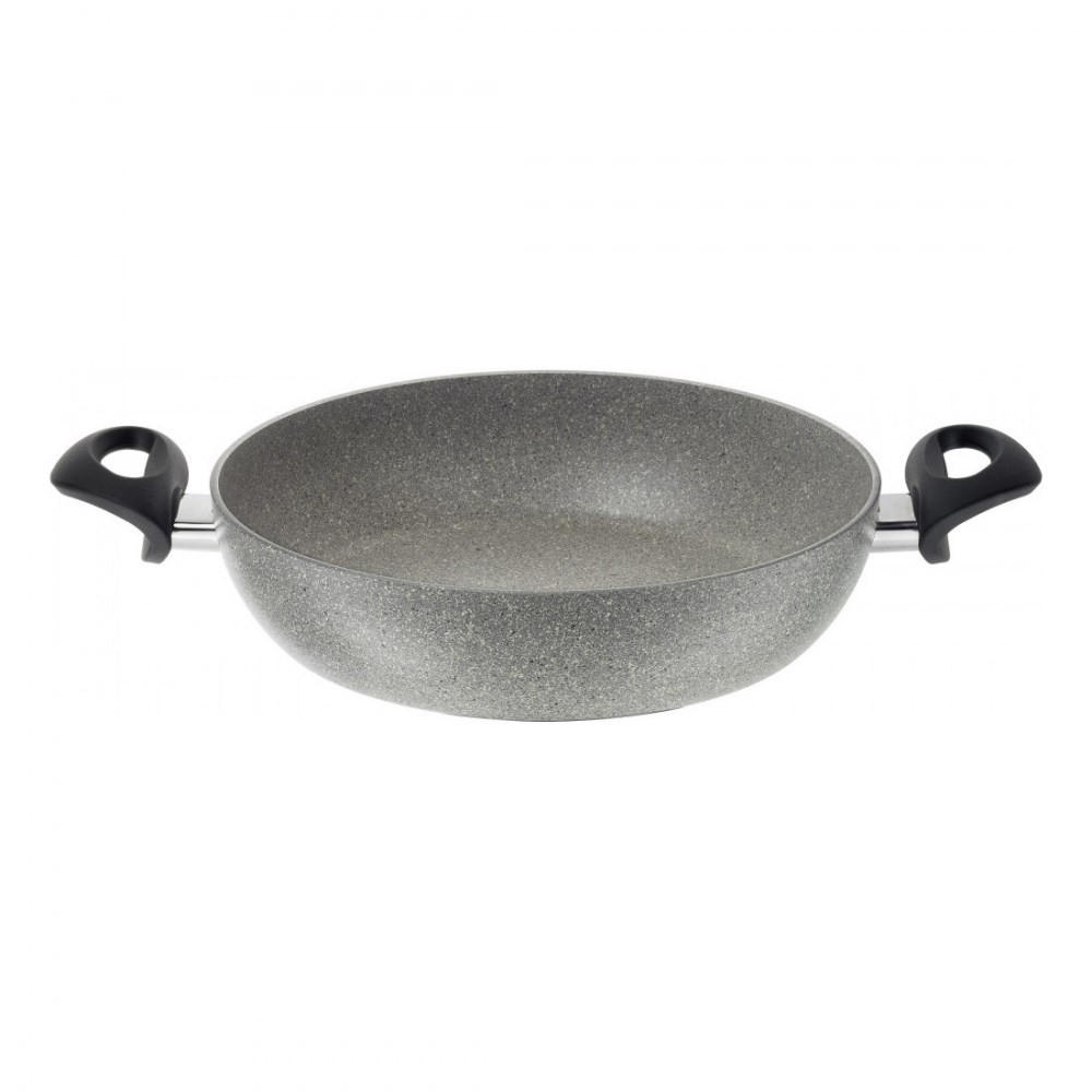 PFANNE Grau 28/28/8 cm FERG3K028D - Grau, Metall (28cm) - Ballarini