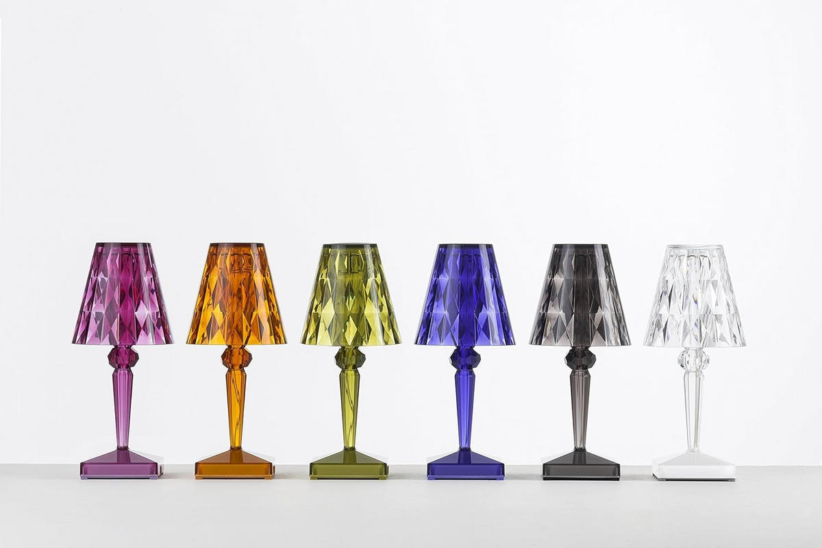 TISCHLEUCHTE Olivgrün Akku Dimmbar Diamantdesign - Olivgrün, Kunststoff (12/26/12cm) - Authentics